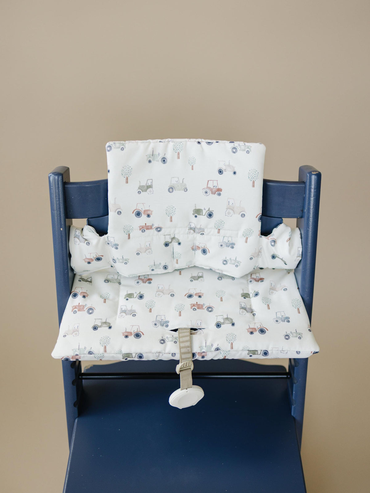 Tiny Tractors Cushion for the Stokke Tripp Trapp Highchair - Wipeable Cover - Baby Highchair Accessories — Little Joy Co.