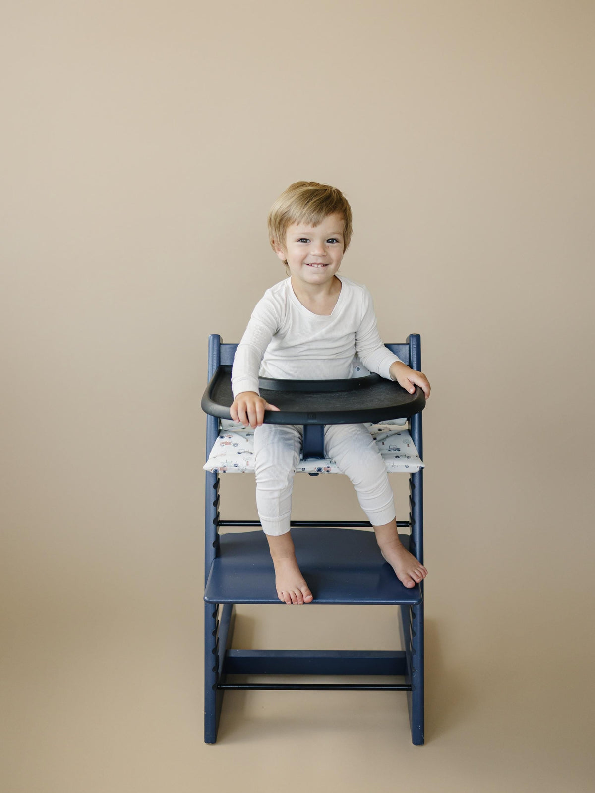 Tiny Tractors Cushion for the Stokke Tripp Trapp Highchair - Wipeable Cover - Baby Highchair Accessories — Little Joy Co.