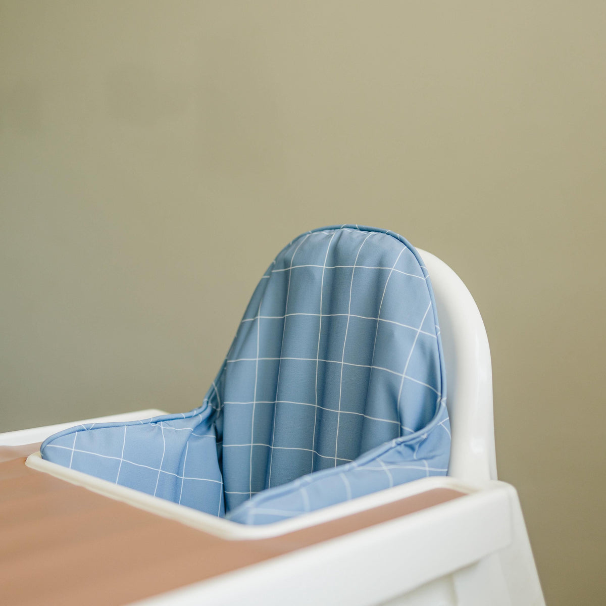 Blue Grid IKEA Antilop Cushion Cover — Little Joy Co.