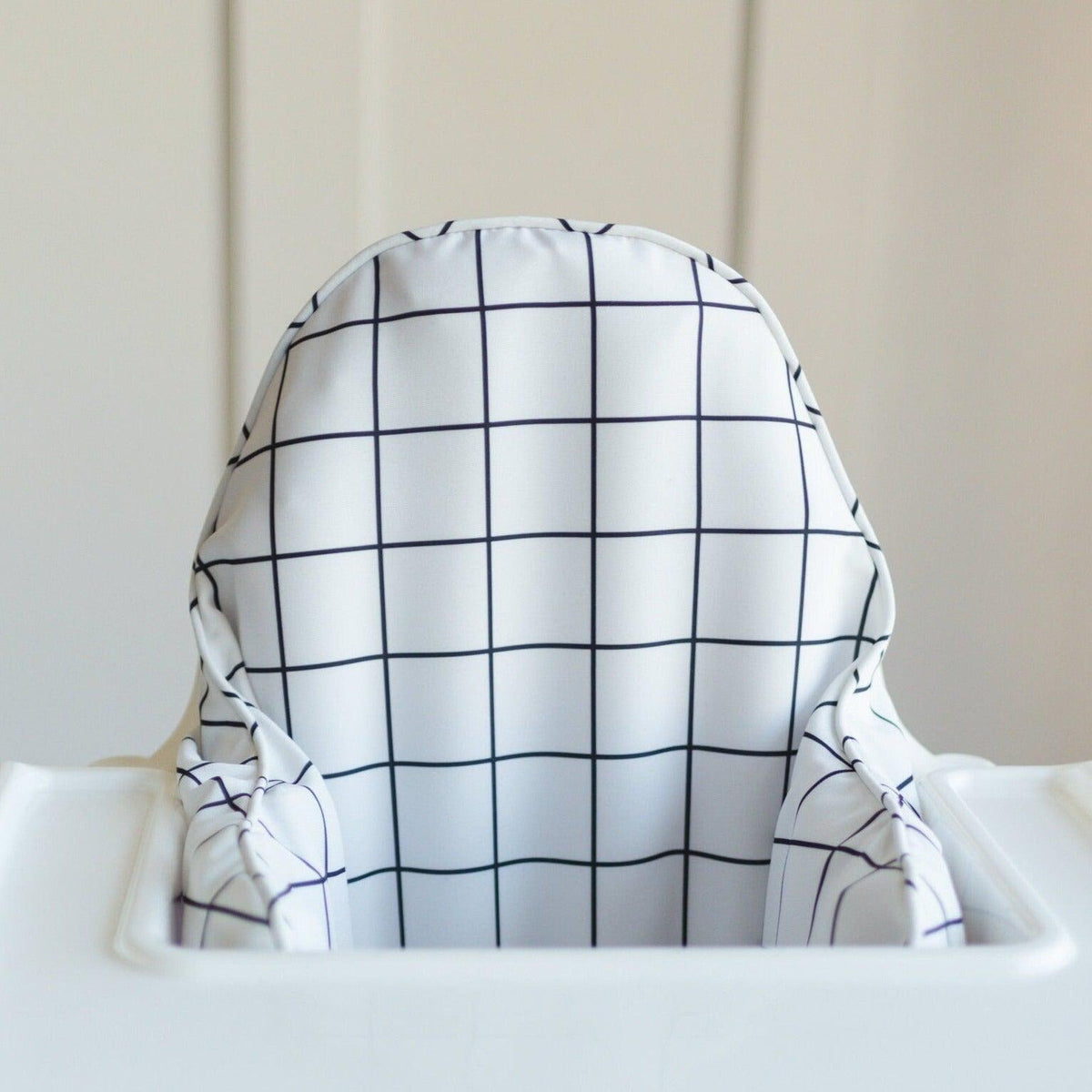 White & Black Windowpane IKEA Antilop Cushion Cover — Little Joy Co.
