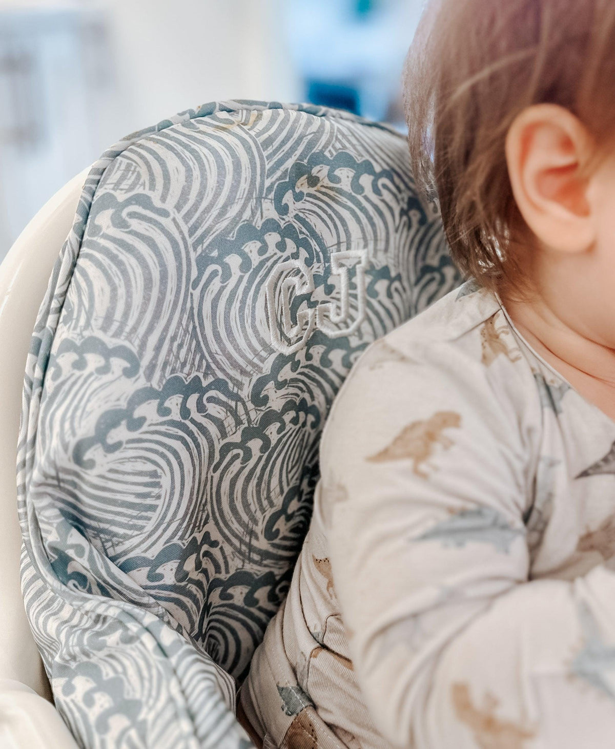 Waves IKEA Antilop Cushion Cover — Little Joy Co.