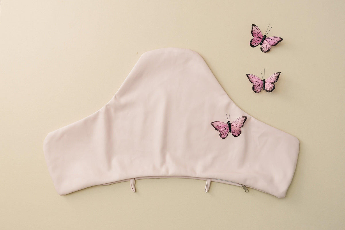 Blush Pink Vegan Leather IKEA Antilop Cushion Cover — Little Joy Co.