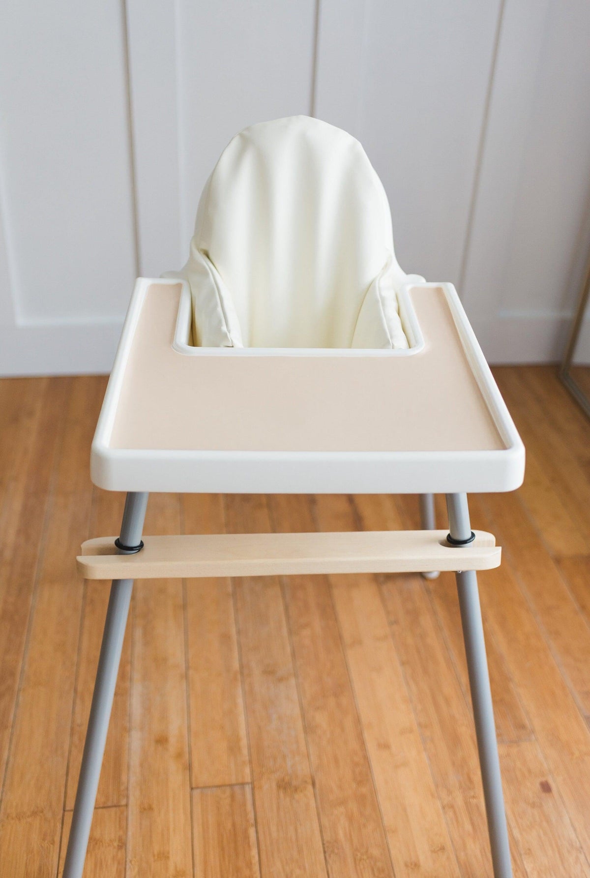 Off-White Vegan Leather IKEA Antilop Cushion Cover — Little Joy Co.