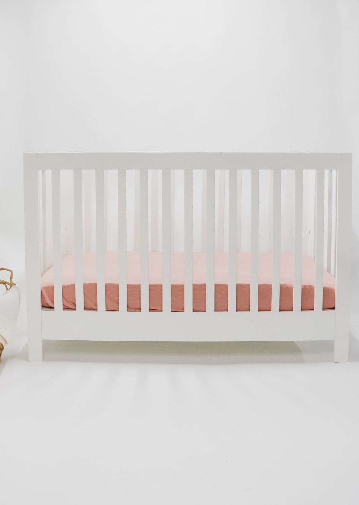 Peony Ribbed Crib Sheet — Little Mae & Co
