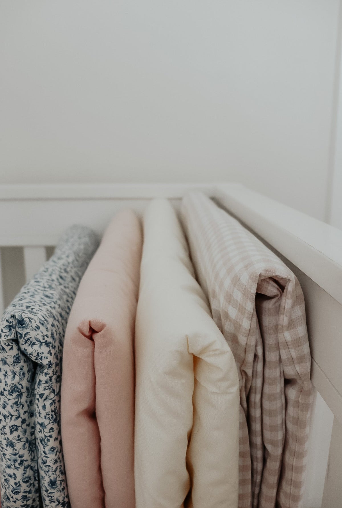Beige Gingham Crib Quilted Blanket — Little Mae & Co