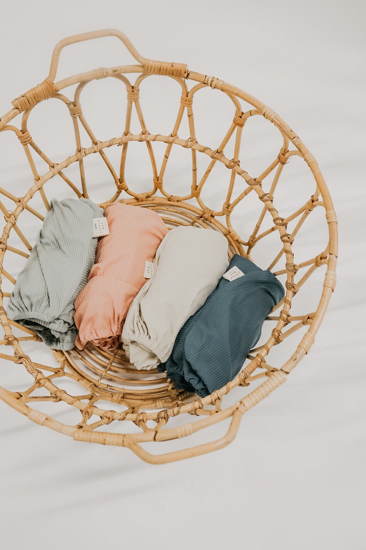 Peony Ribbed Crib Sheet — Little Mae & Co