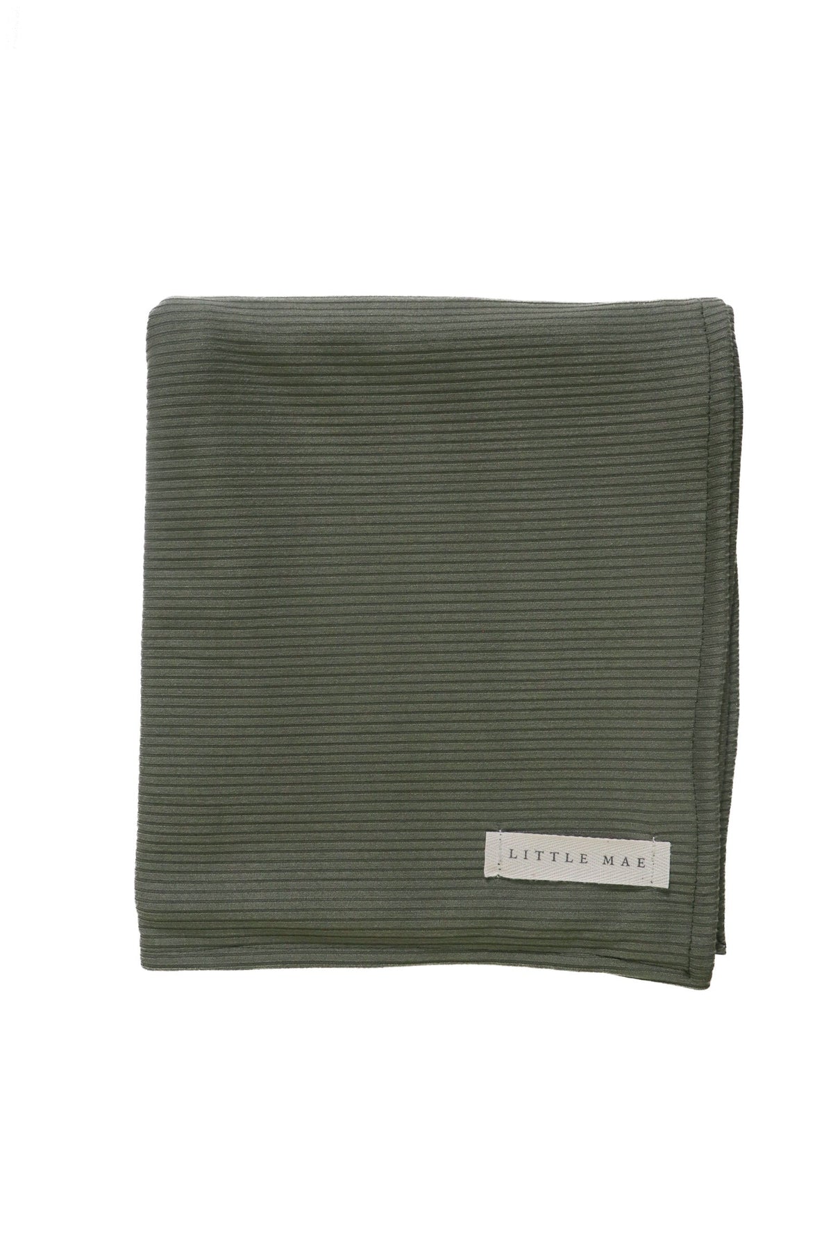 Moss Ribbed Stretch Swaddle — Little Mae & Co