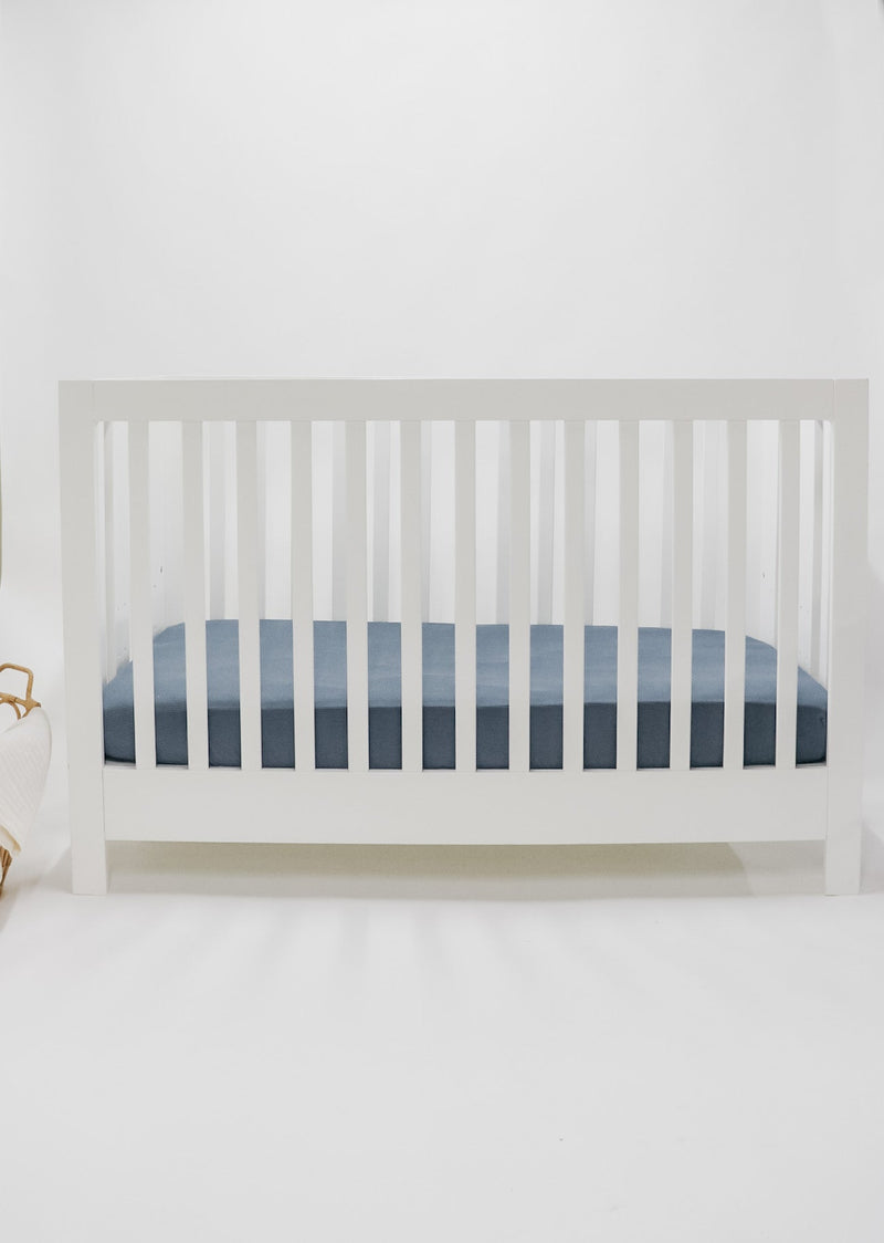 River Ribbed Crib Sheet — Little Mae & Co