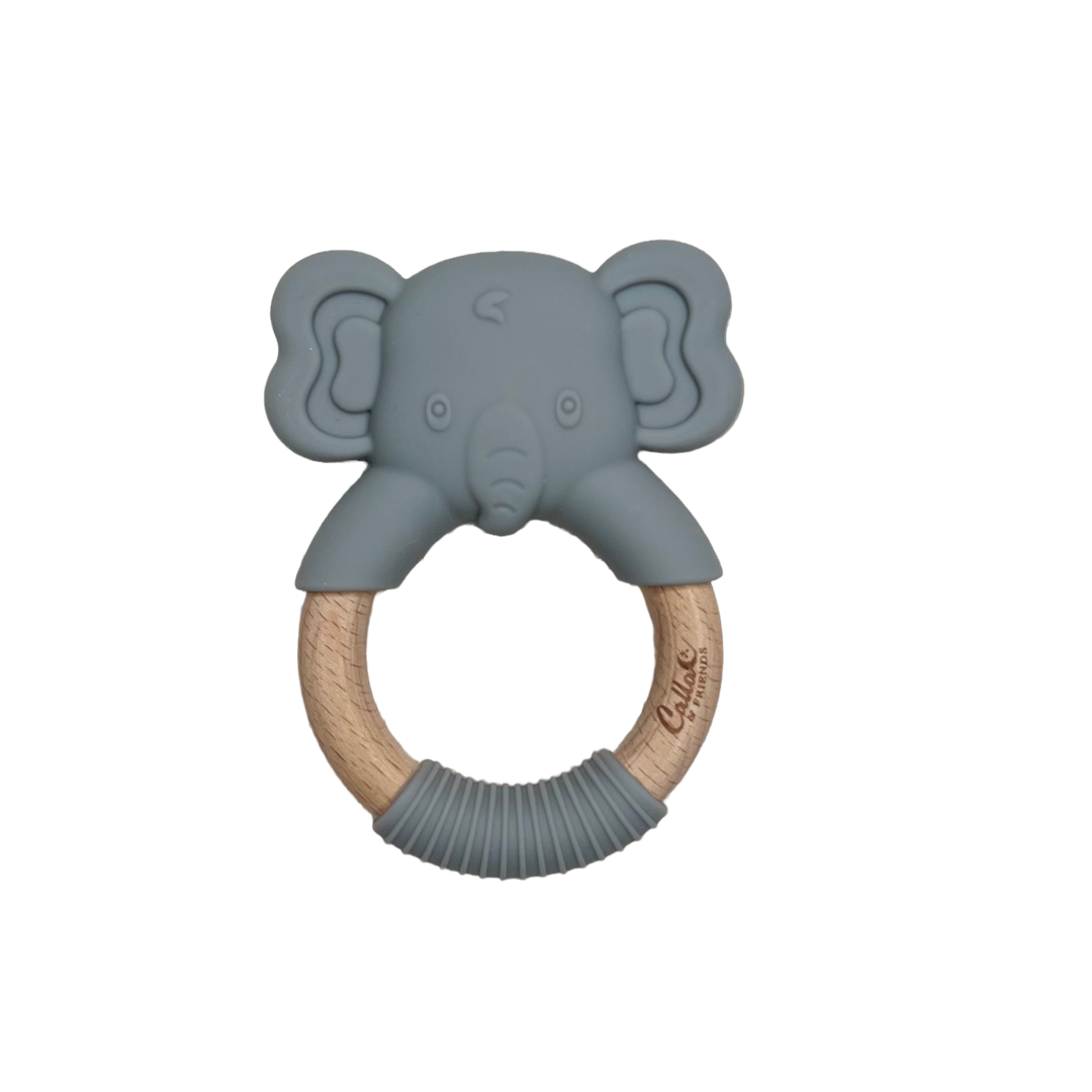 Elephant Silicone Teether — Calla and Friends