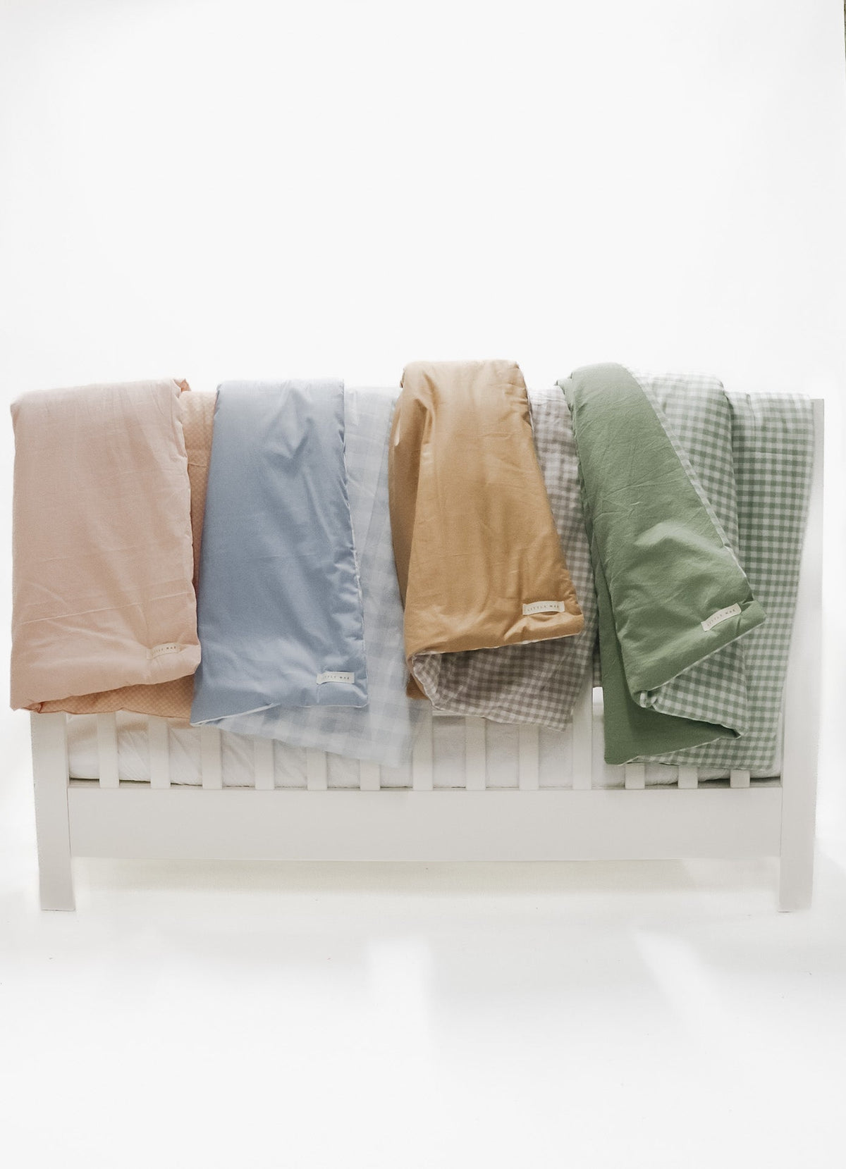 Marine Checkered Quilted Blanket — Little Mae & Co