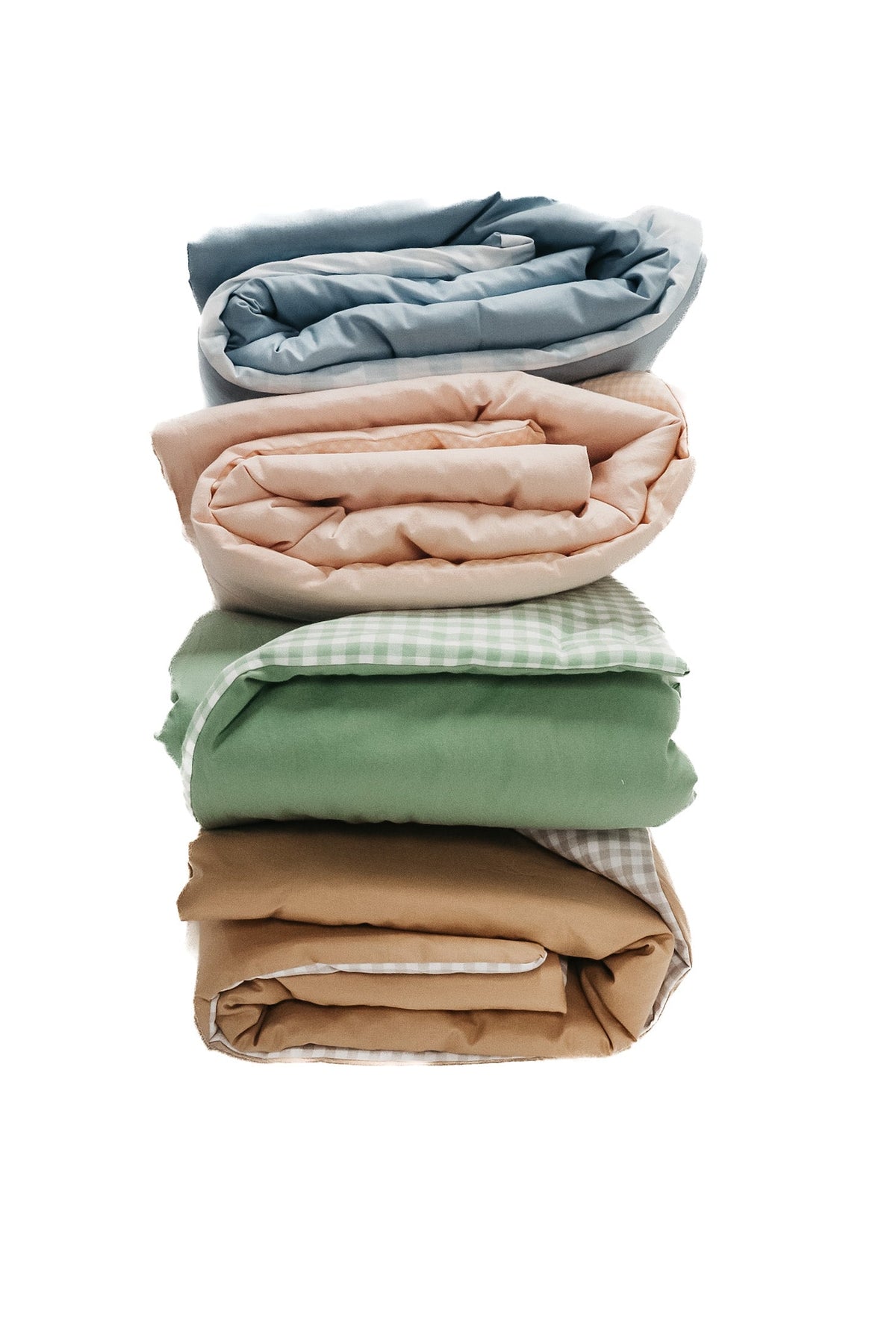 Chestnut Gingham Quilted Blanket — Little Mae & Co
