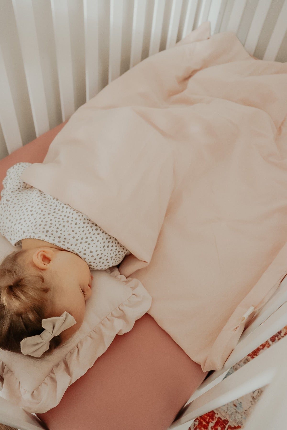 Poppy Crib Quilted Blanket — Little Mae & Co