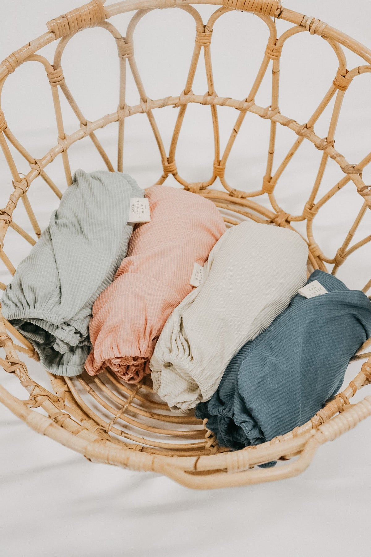 River Ribbed Crib Sheet — Little Mae & Co