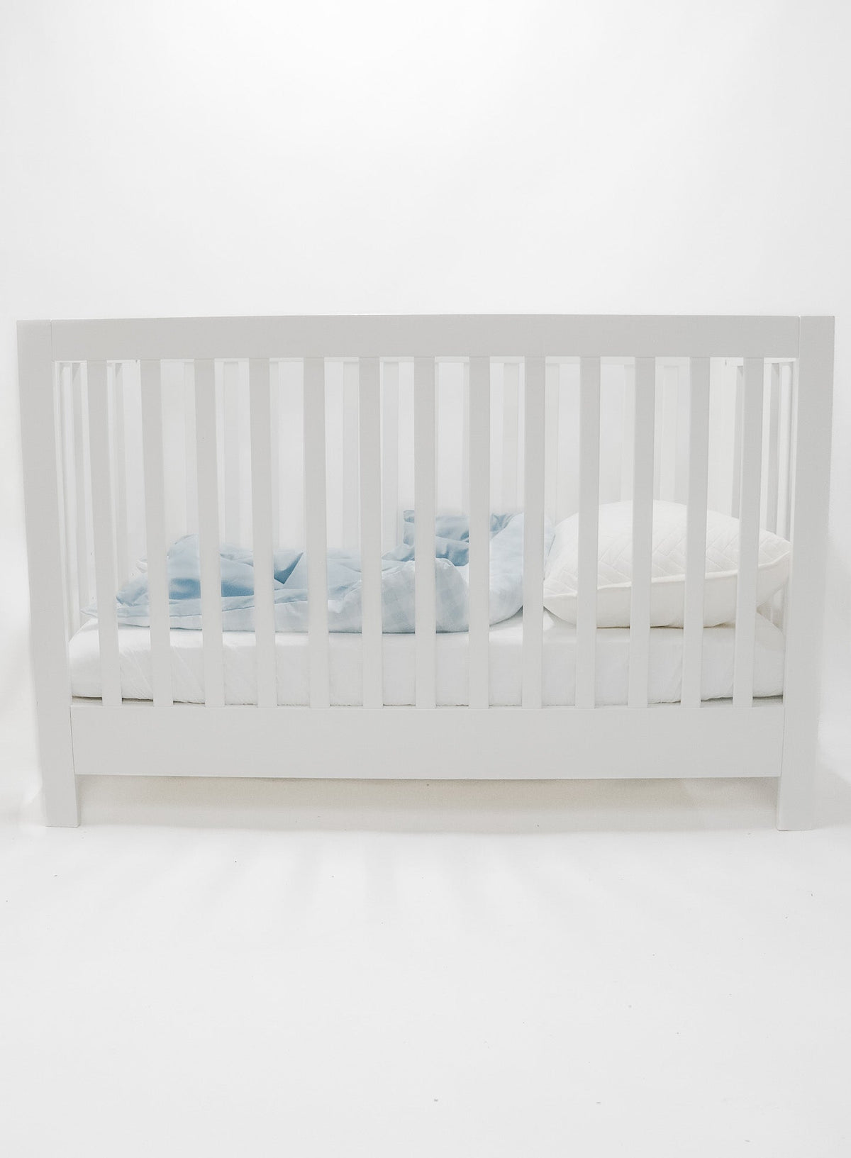 Marine Checkered Quilted Blanket — Little Mae & Co