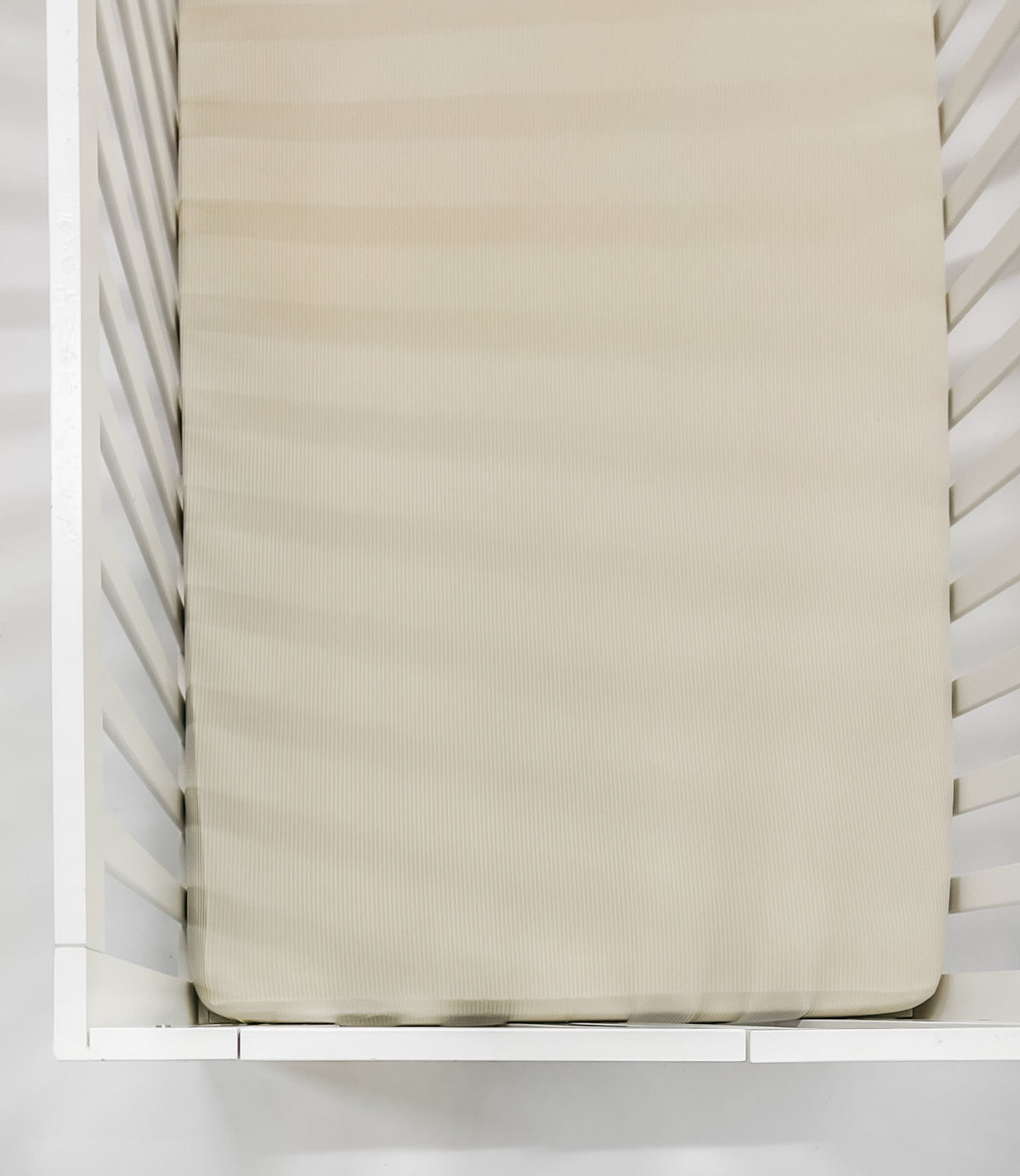 Oat Ribbed Crib Sheet — Little Mae & Co