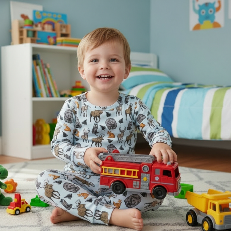 Into the Wild Big Kid Pajama — Sweet Bamboo