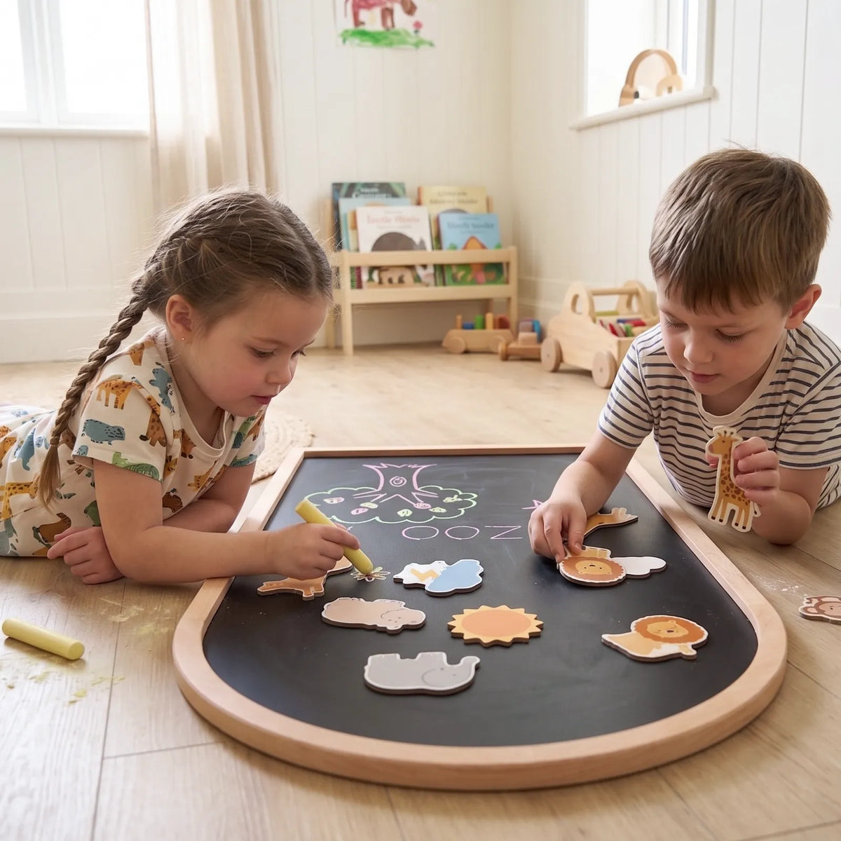 Tiny Land® Double-Sided Arched Magnet Chalkboard — Tiny Land