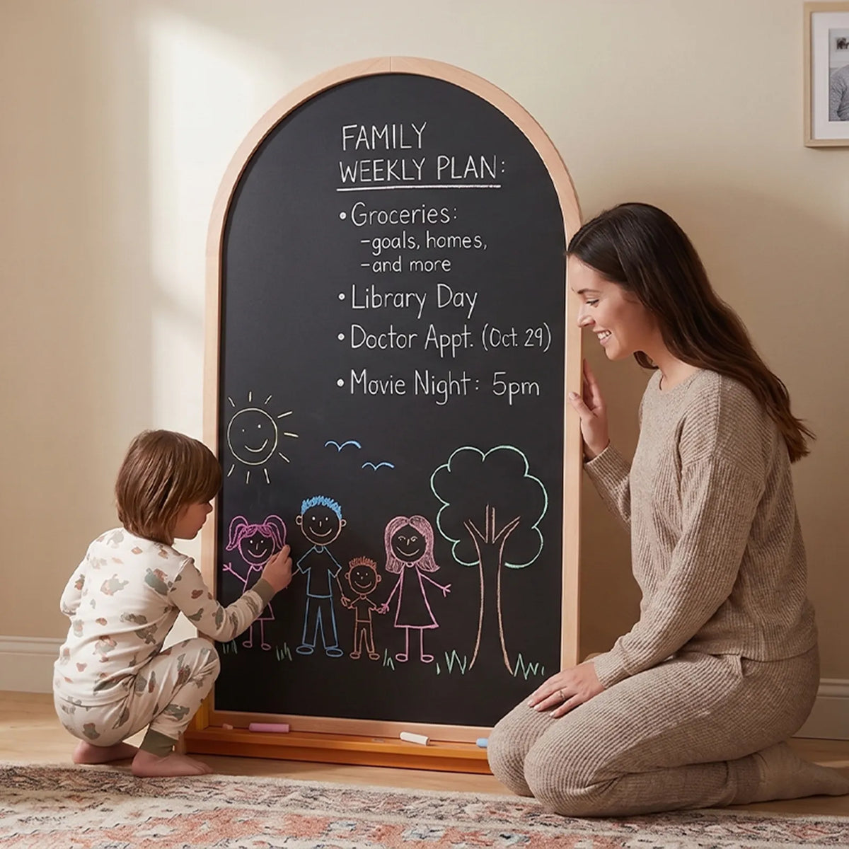 Tiny Land® Double-Sided Arched Magnet Chalkboard — Tiny Land