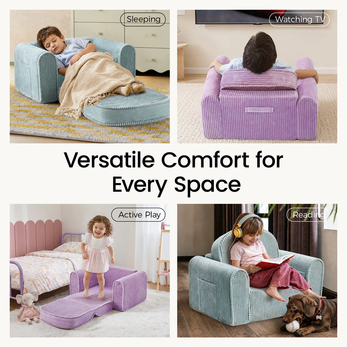 Tiny Land® GentleSnug Corduroy Kid Chair — Tiny Land