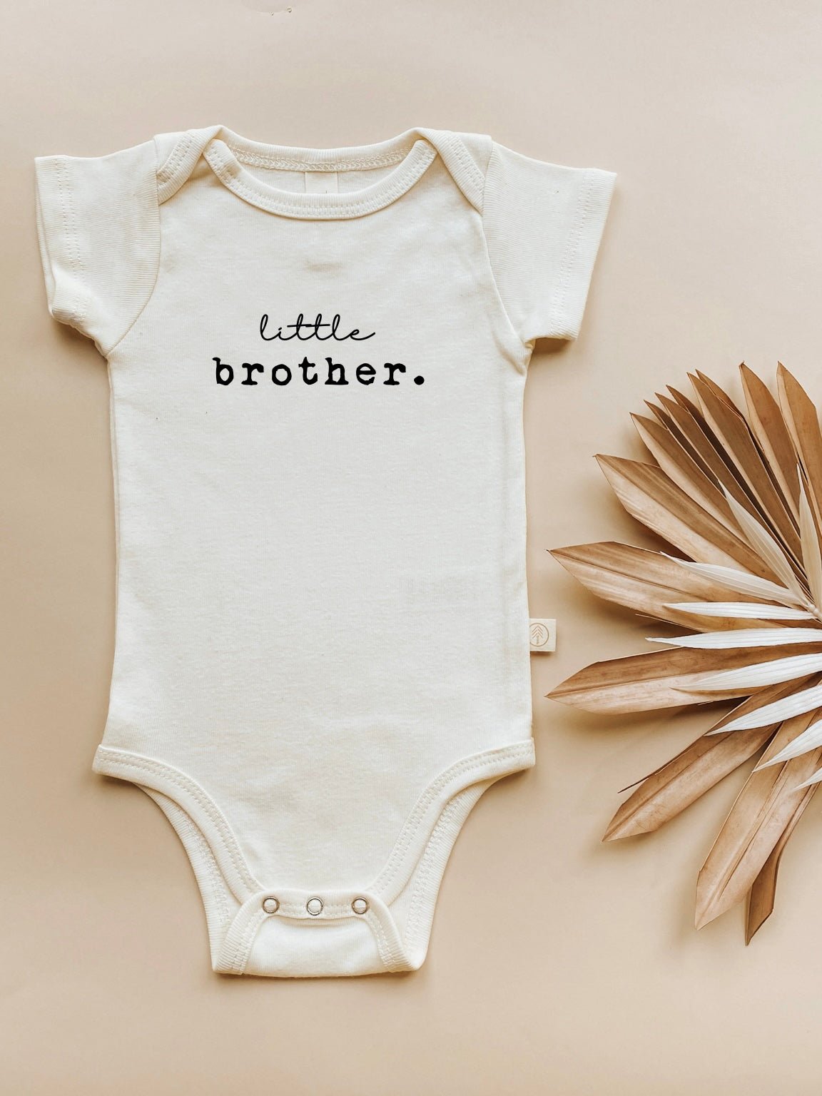 Little Brother Organic Cotton Short Sleeve Baby Bodysuit — Tenth & Pine