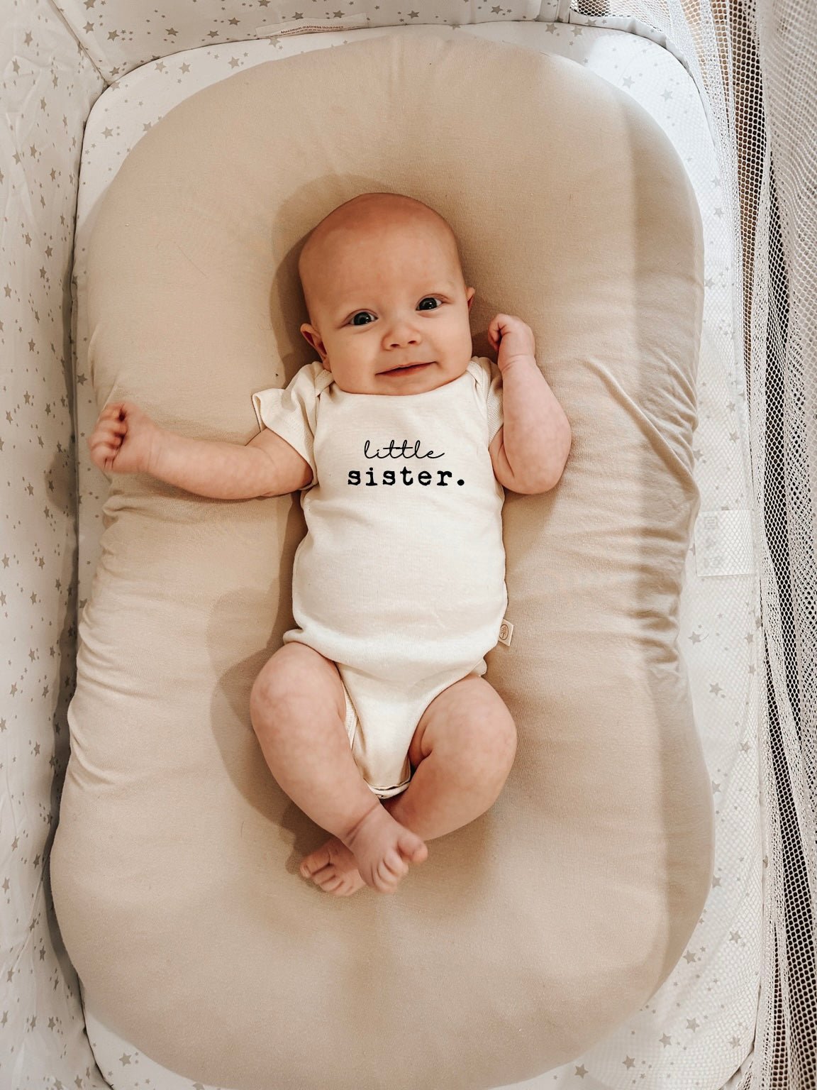 Little Sister Organic Baby Bodysuit — Tenth & Pine