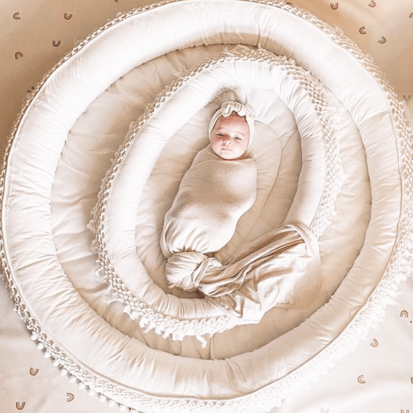 Macrame Oval Play Mat & Round Play Mat Bundle — Finn + Emma