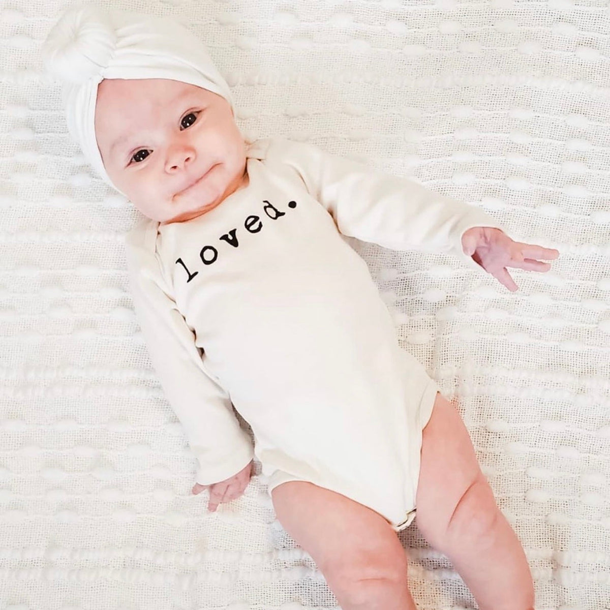 Loved. Organic Baby Bodysuit Long Sleeve — Tenth & Pine