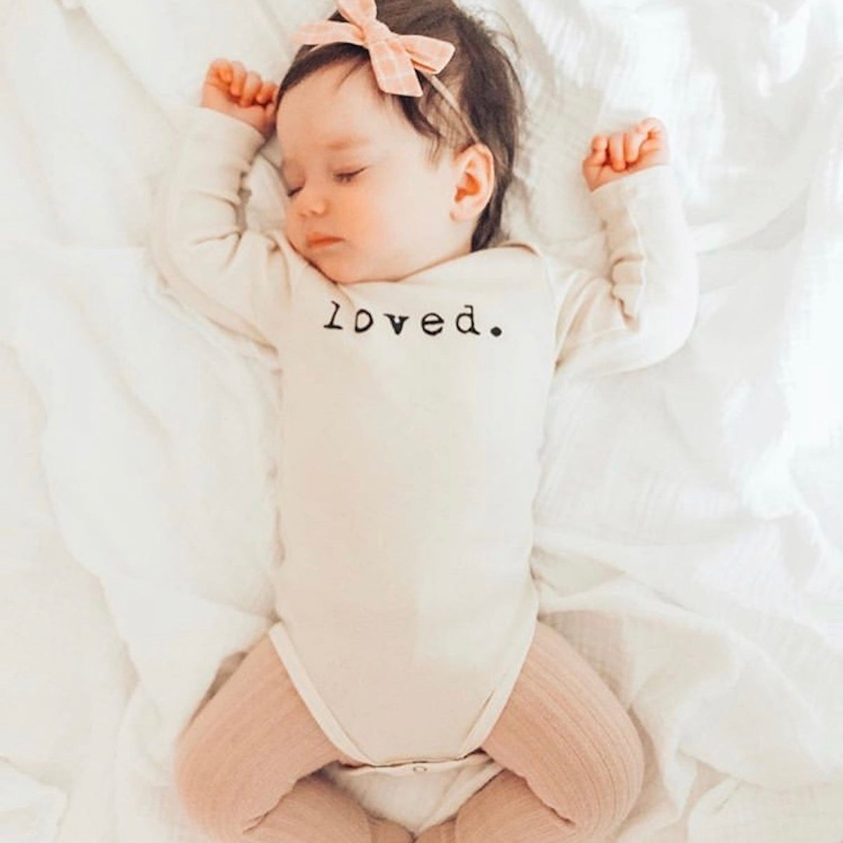 Loved. Organic Baby Bodysuit Long Sleeve — Tenth & Pine