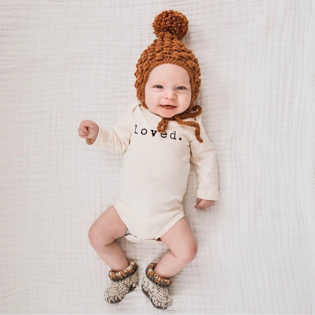 Loved. Organic Baby Bodysuit Long Sleeve — Tenth & Pine