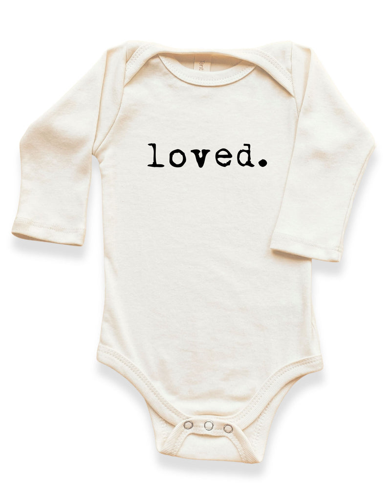 Loved. Organic Baby Bodysuit Long Sleeve — Tenth & Pine