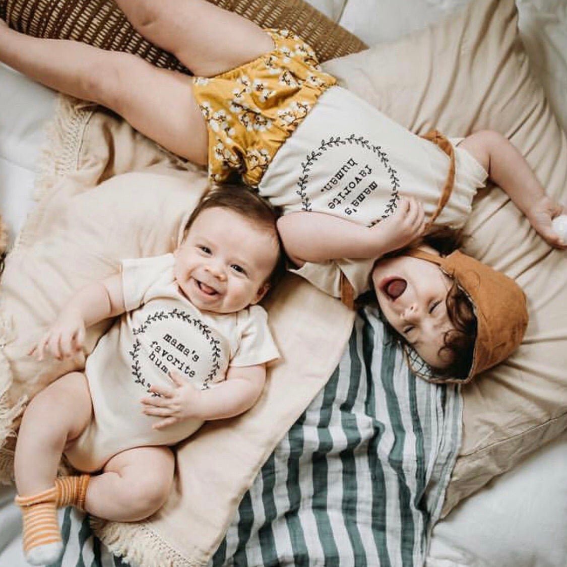 Mama's Favorite Human Organic Baby Bodysuit — Tenth & Pine