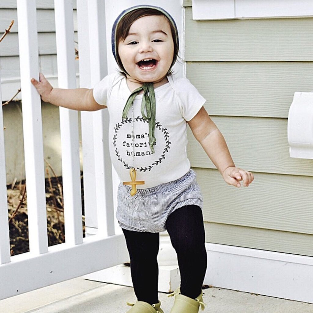 Mama's Favorite Human Organic Baby Bodysuit — Tenth & Pine
