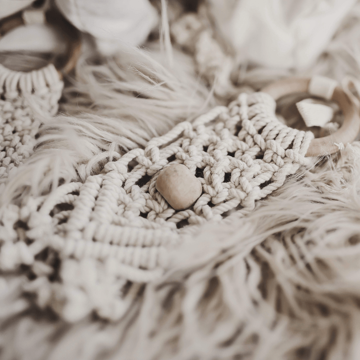 all-in-one toy | macrame 2 pc Set — Finn + Emma