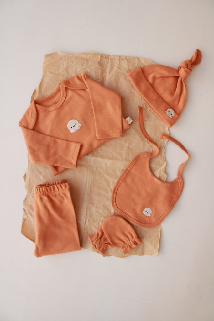 Octopus Patterned 5 Piece Newborn Set — Honey and Hive