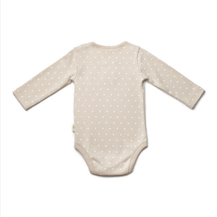 Brown Long Sleeve Polka Dot Organic — Honey and Hive