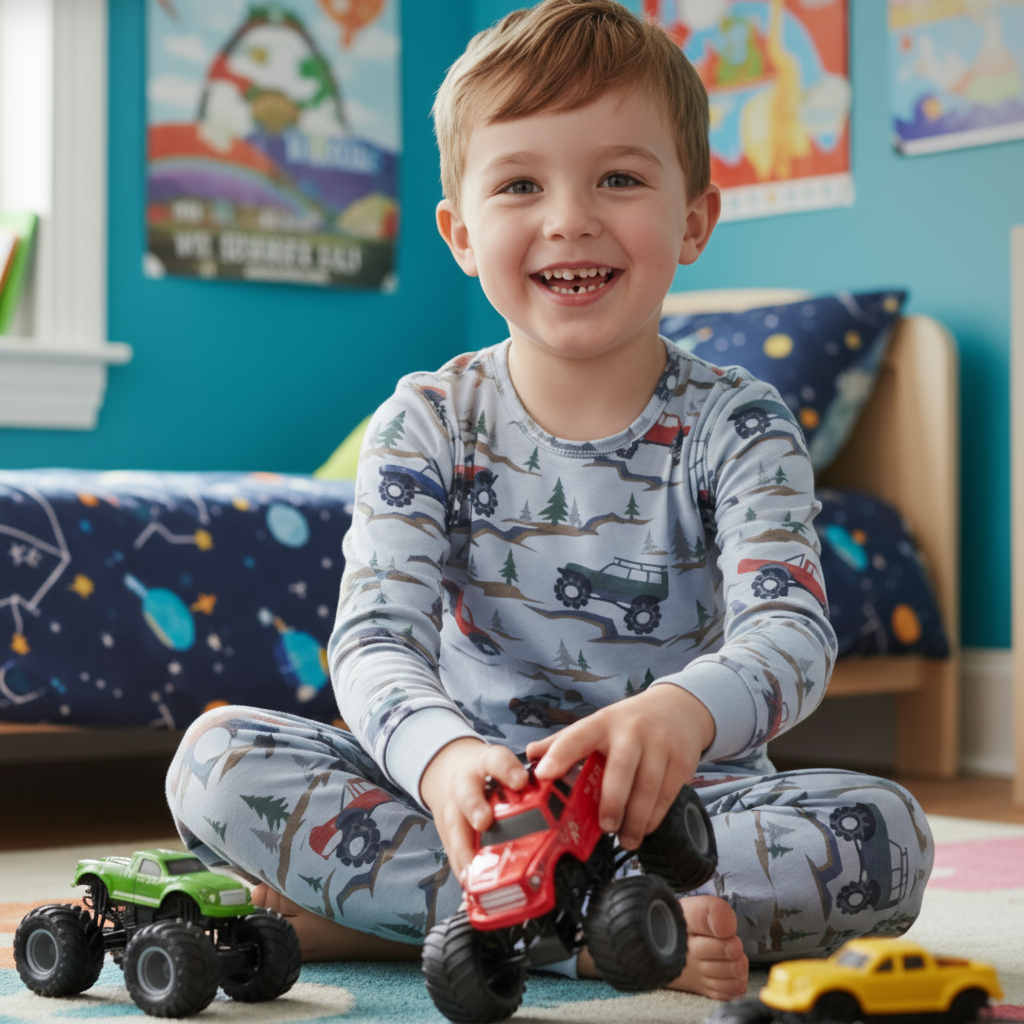 Over the River Big Kid Pajama — Sweet Bamboo