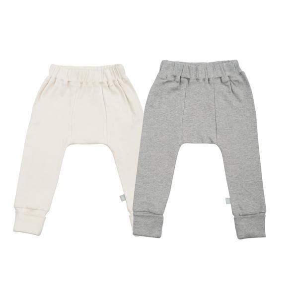 2 pc. pants set | ivory & heather grey — Finn + Emma