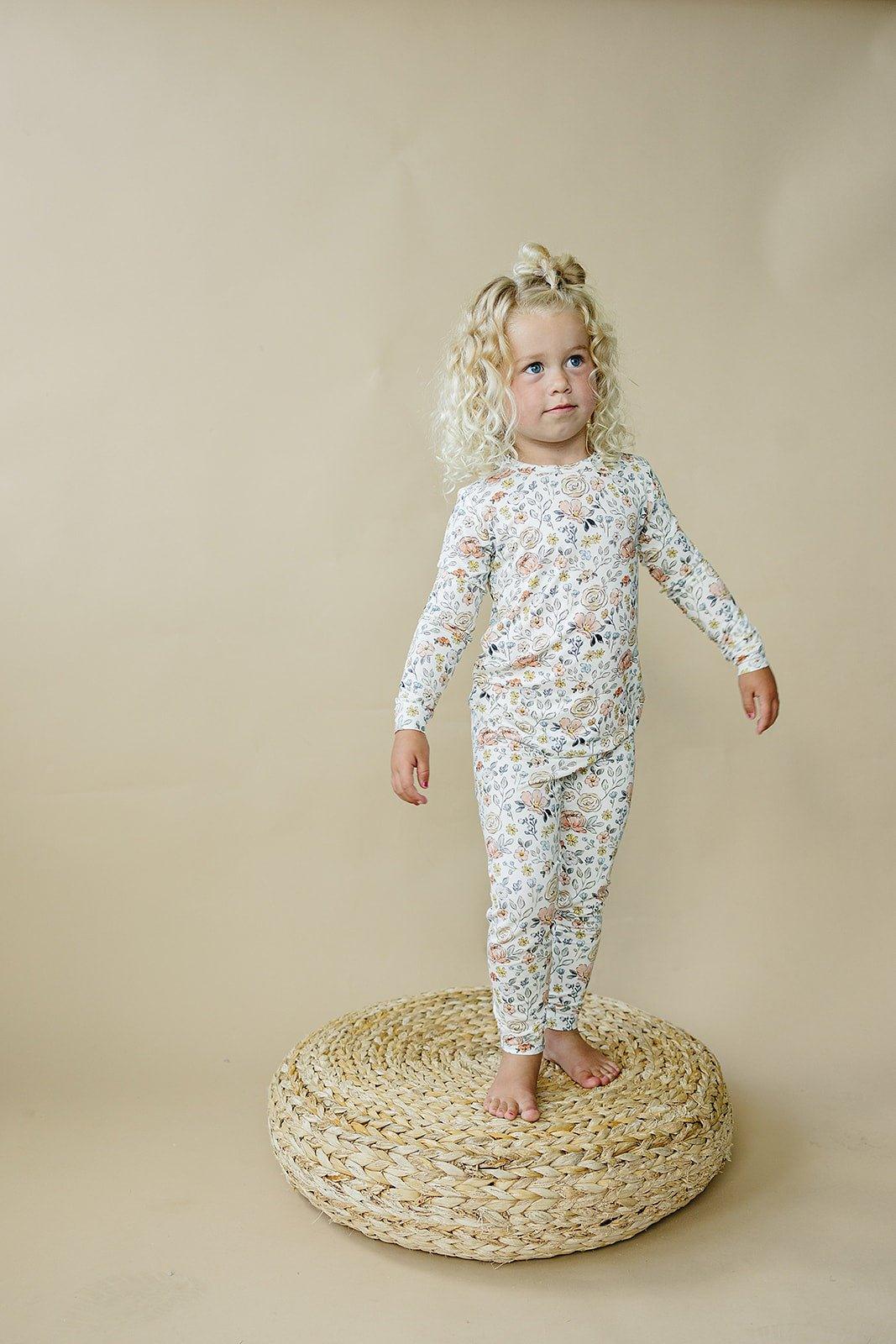 Pastel Petals 2pc Modal Pajamas — Little Joy Co.