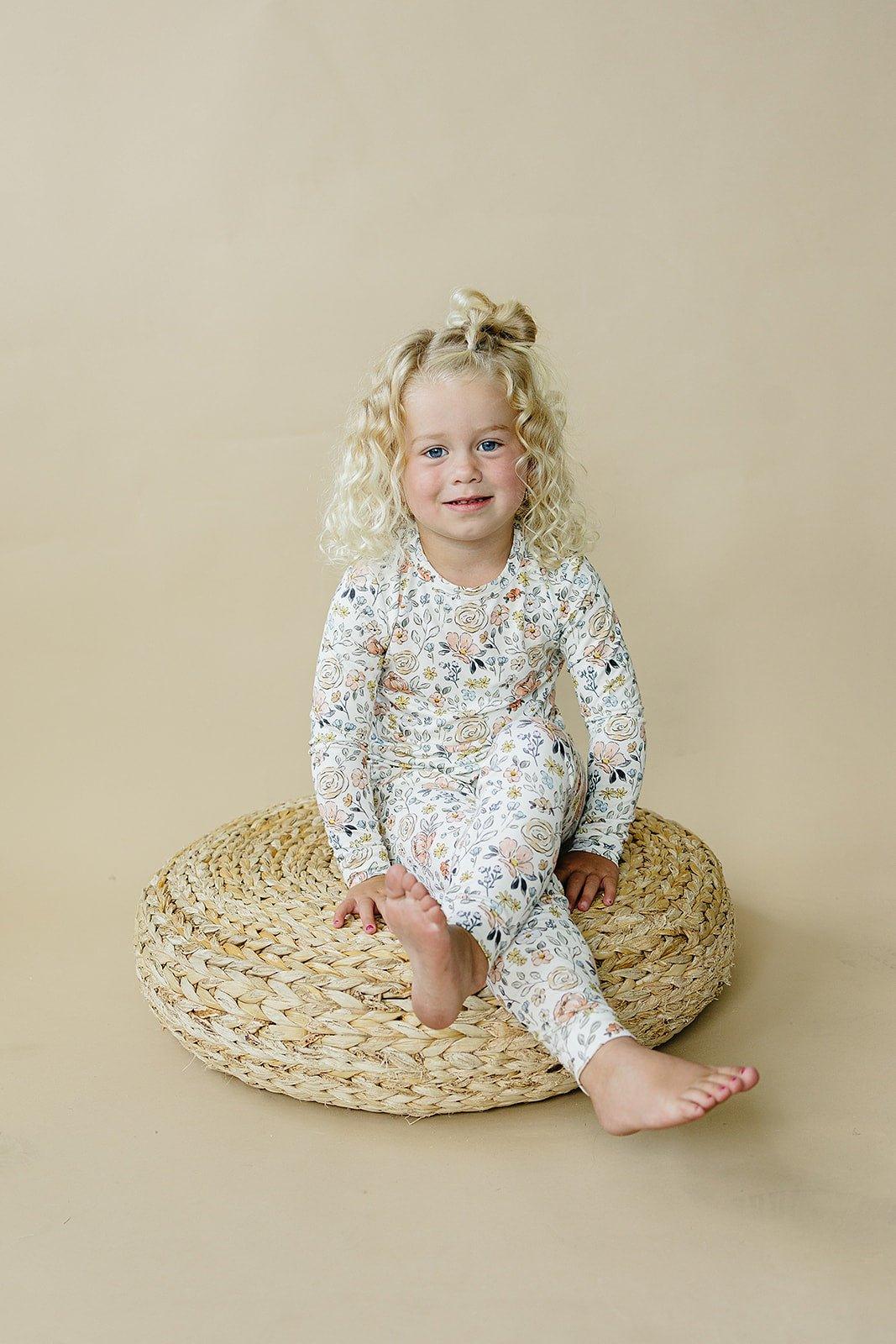 Pastel Petals 2pc Modal Pajamas — Little Joy Co.