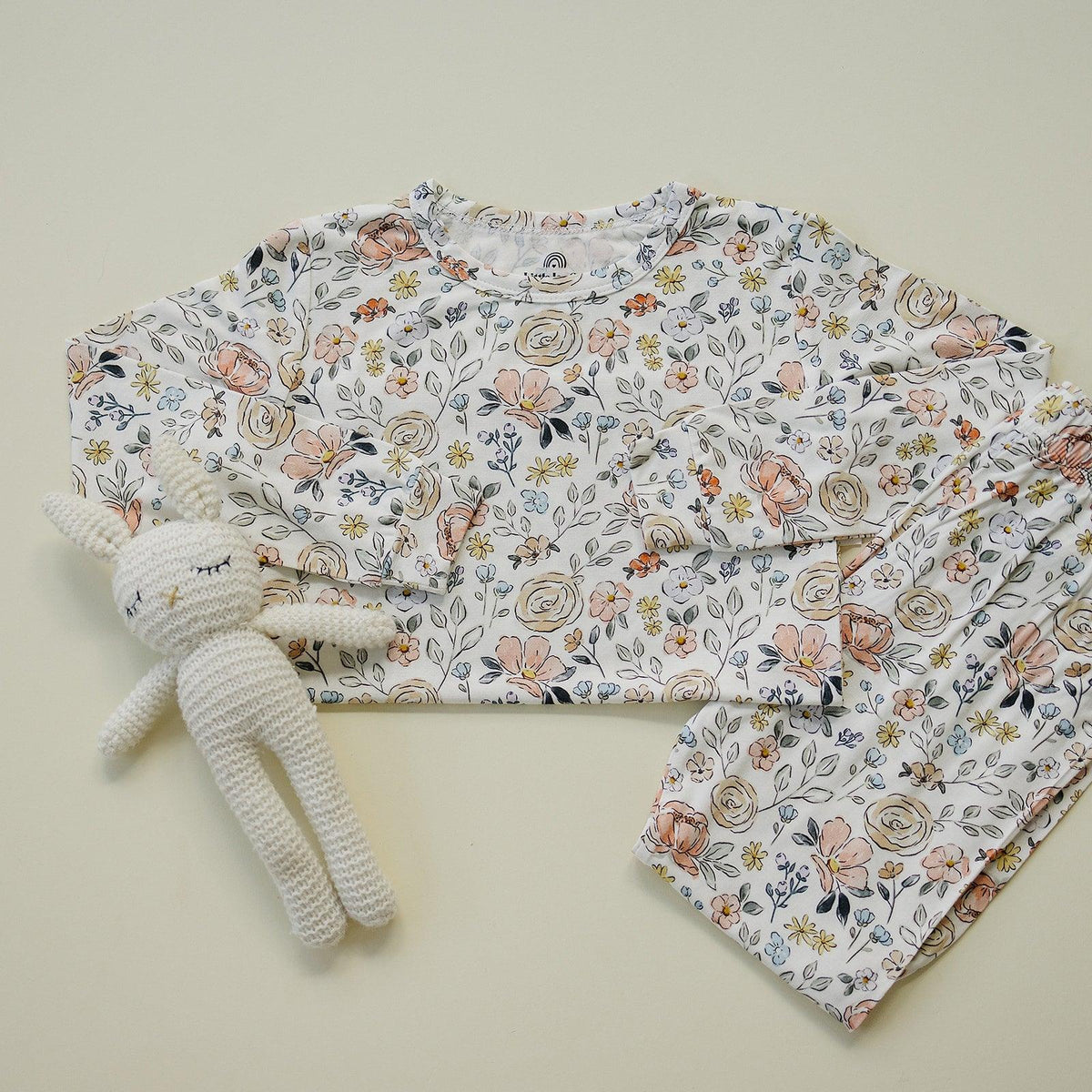 Pastel Petals 2pc Modal Pajamas — Little Joy Co.