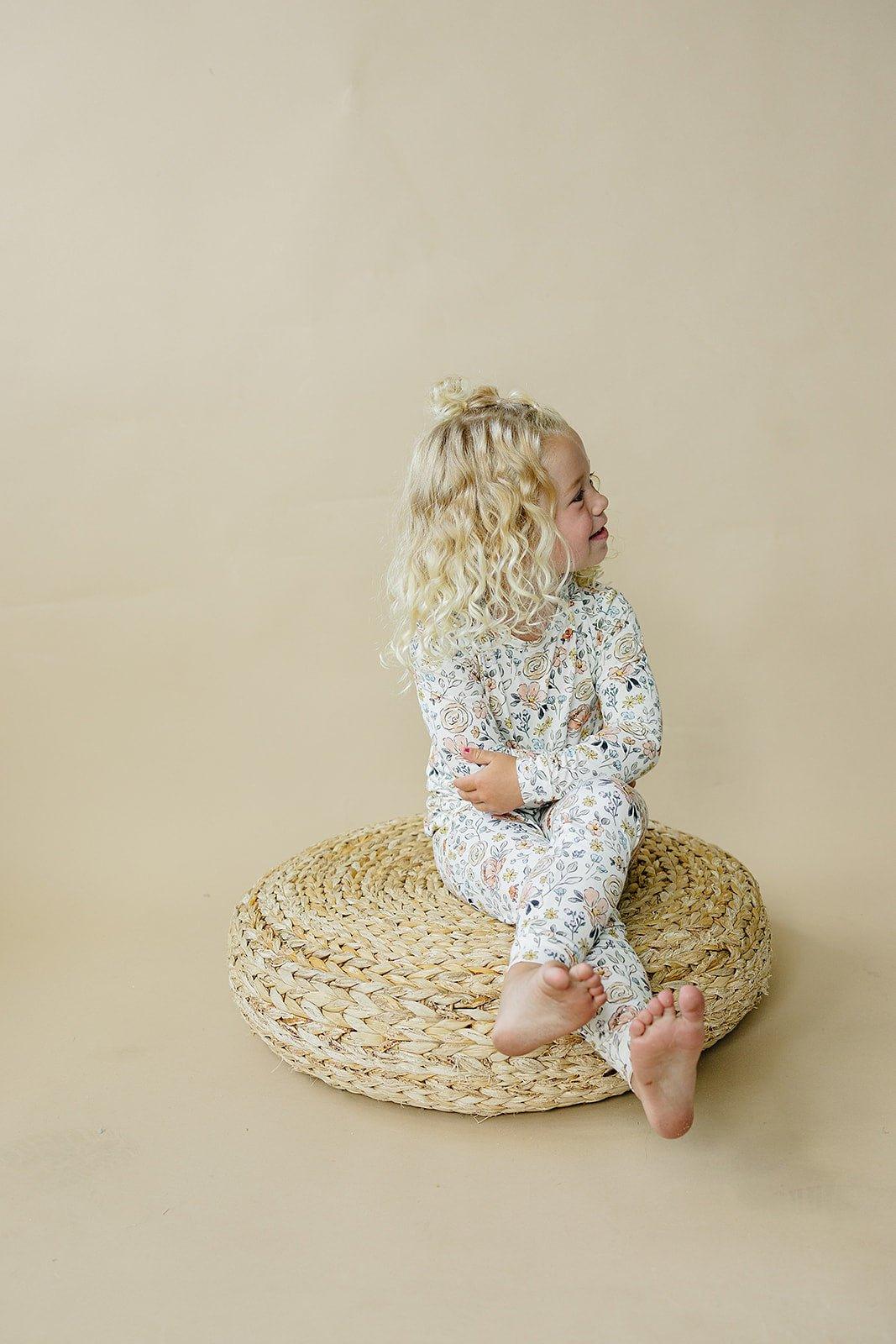 Pastel Petals 2pc Modal Pajamas — Little Joy Co.