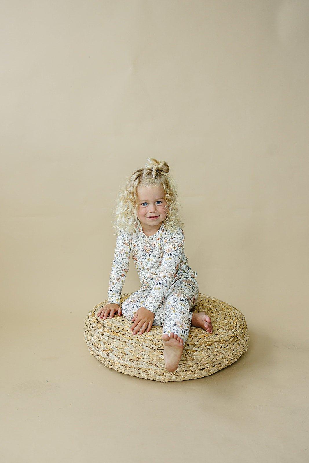 Pastel Petals 2pc Modal Pajamas — Little Joy Co.