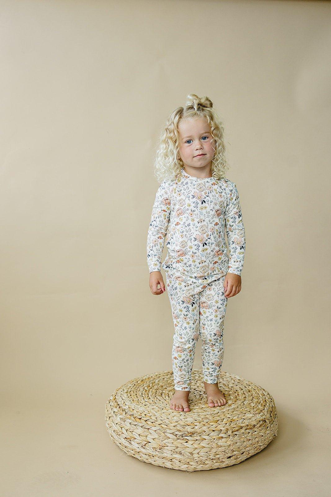 Pastel Petals 2pc Modal Pajamas — Little Joy Co.