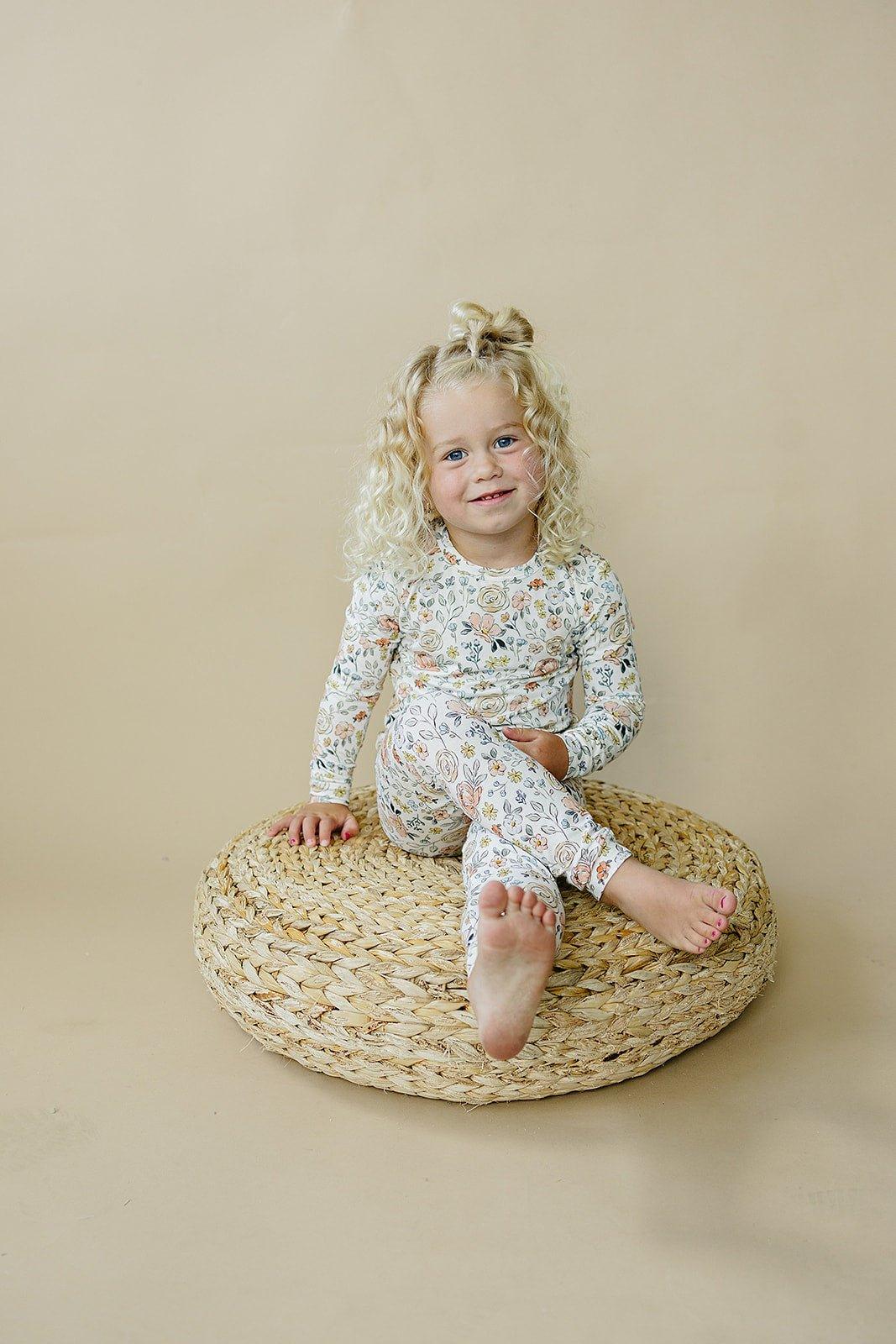 Pastel Petals 2pc Modal Pajamas — Little Joy Co.
