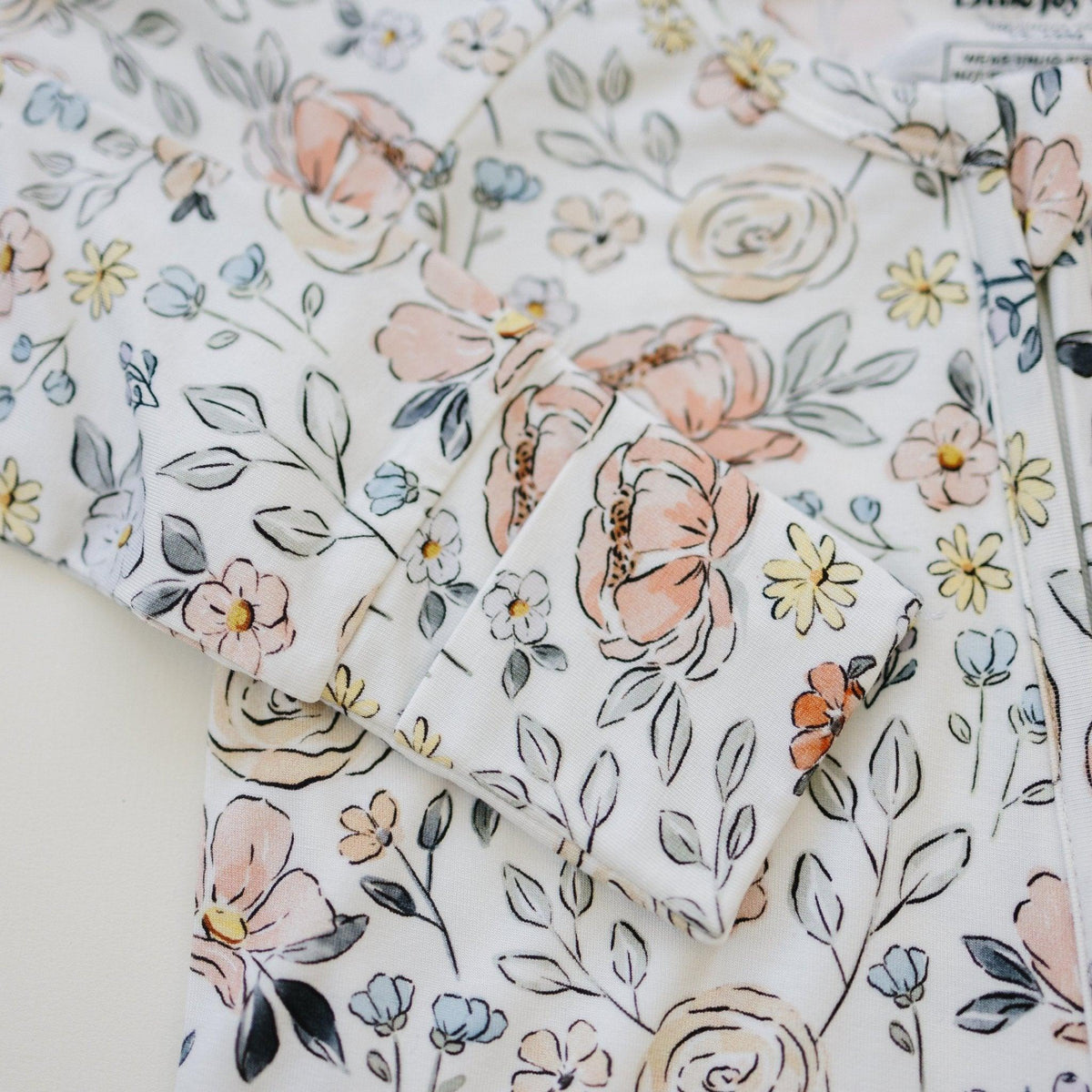 Pastel Petals Modal Zippy Romper — Little Joy Co.