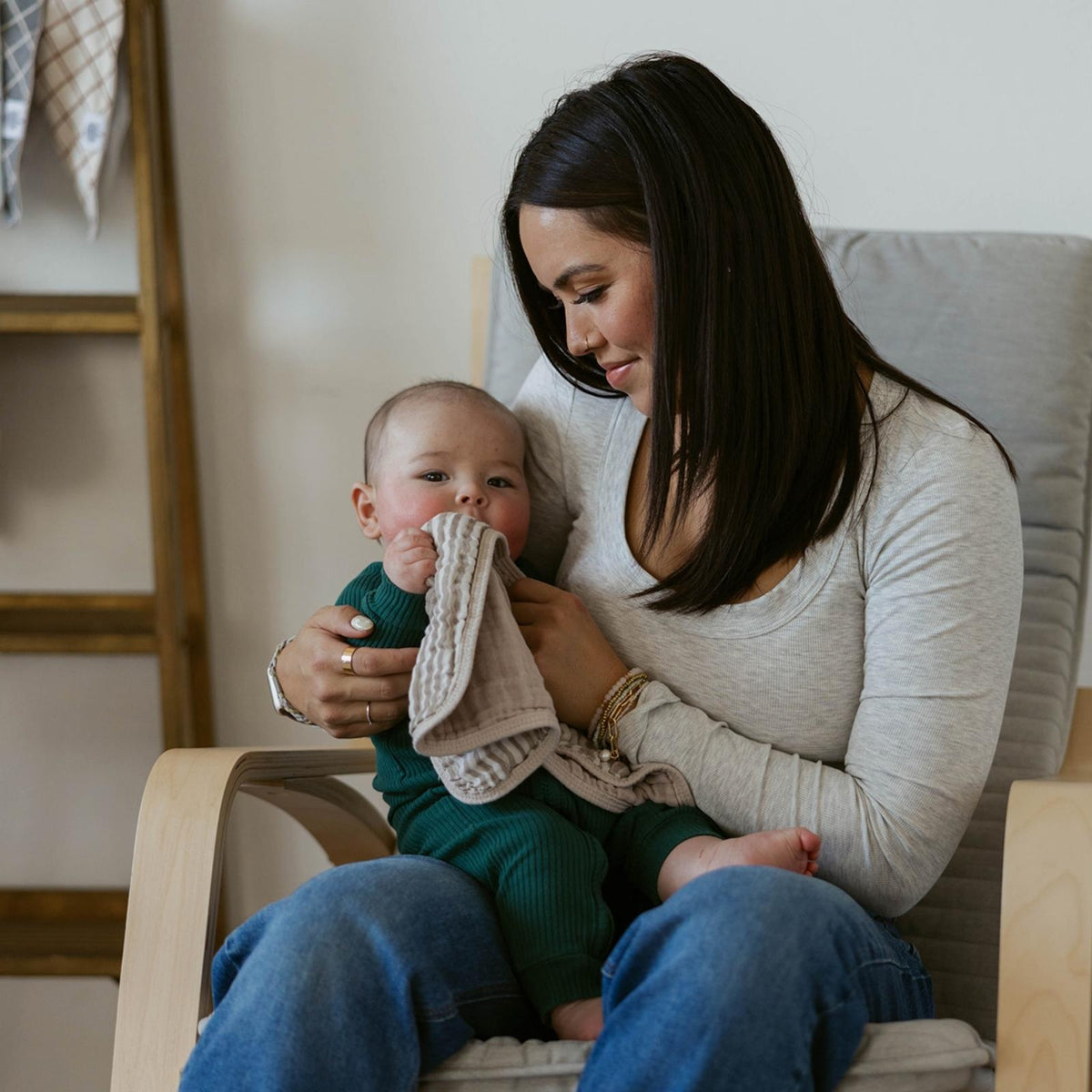 Pebble Set - Muslin Burp Cloths (4 Pack) — Parker Baby Co.