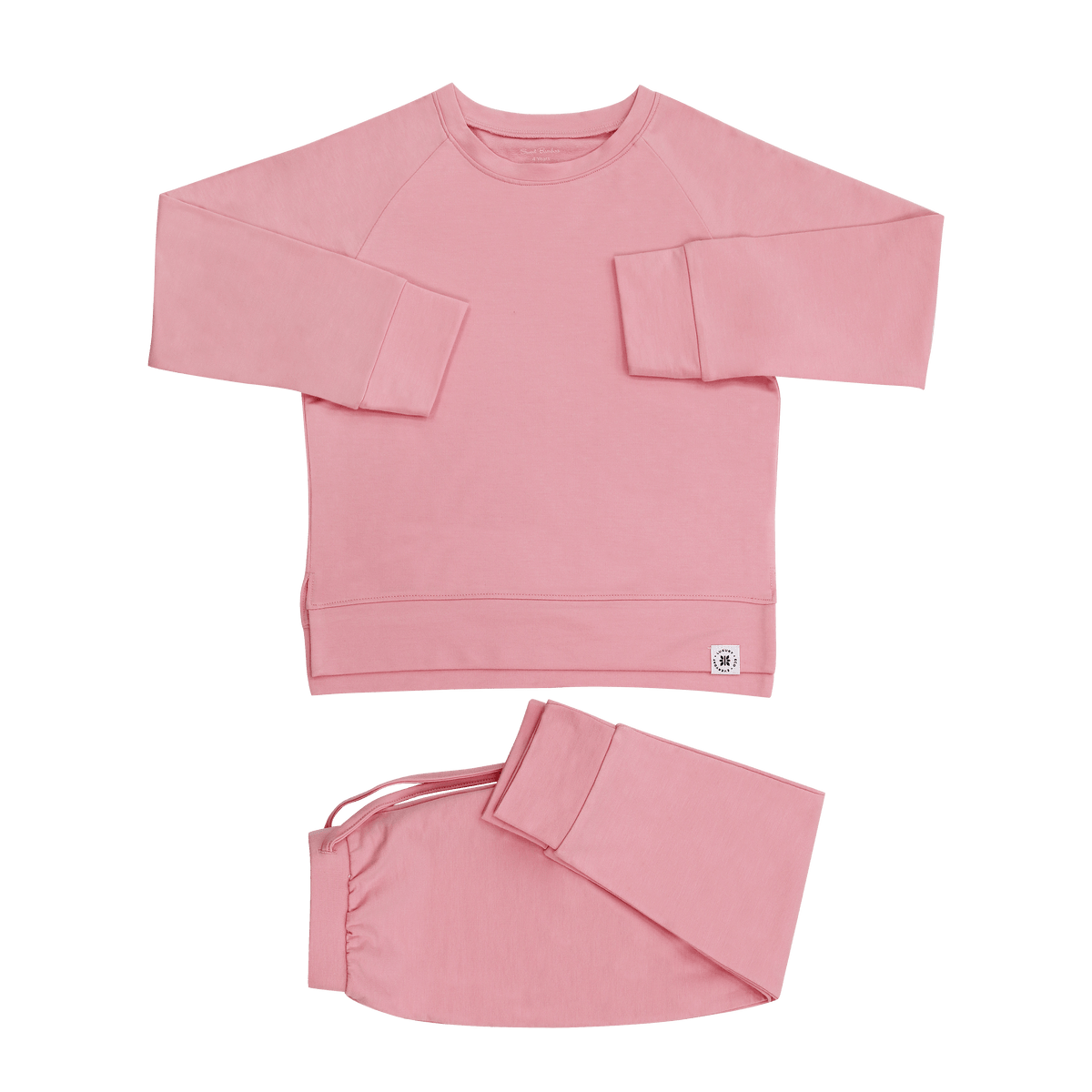 Pink Peony Crew Neck Jogger Set — Sweet Bamboo
