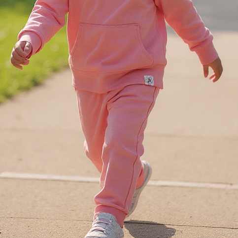 Pink Peony Hooded Jogger Set — Sweet Bamboo