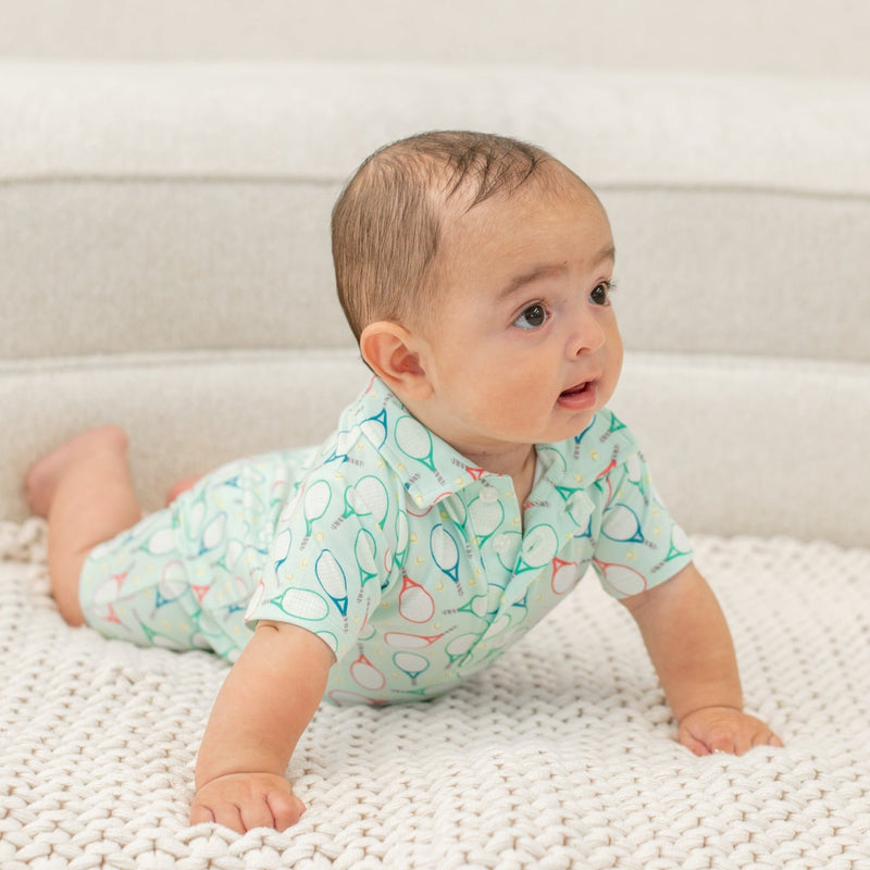 Polo Romper — Sweet Bamboo