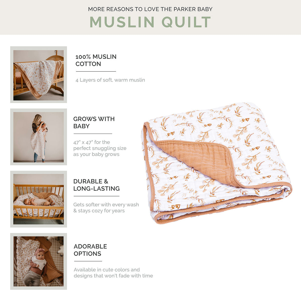 Prairie Floral Quilt — Parker Baby Co.